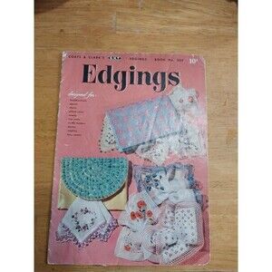 Coats/Clark EDGINGS CROCHET & APRONS c.1954 - Book 305 - 15 pgs